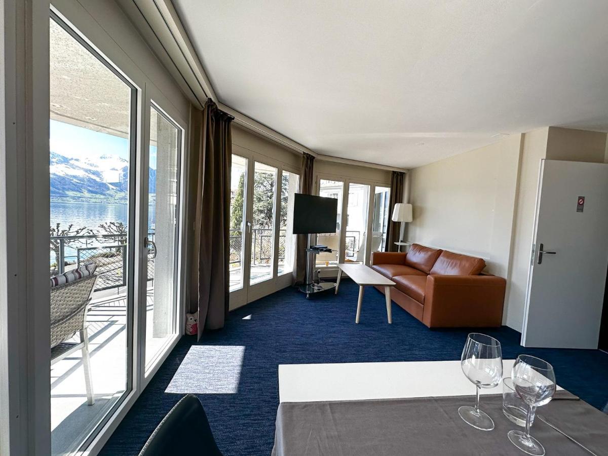 Seehotel Riviera At Lake Lucerne Gersau Exterior foto