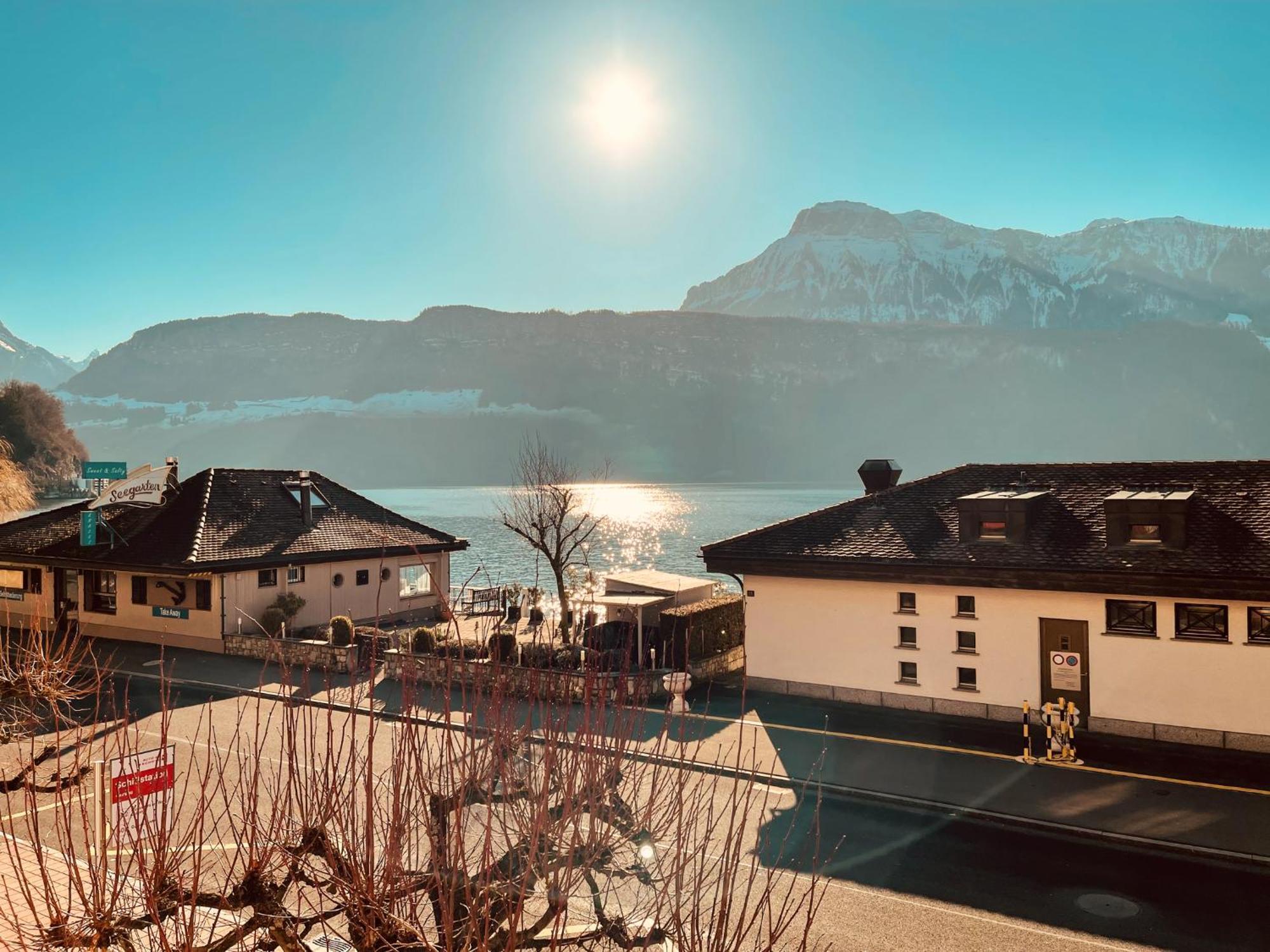 Seehotel Riviera At Lake Lucerne Gersau Exterior foto
